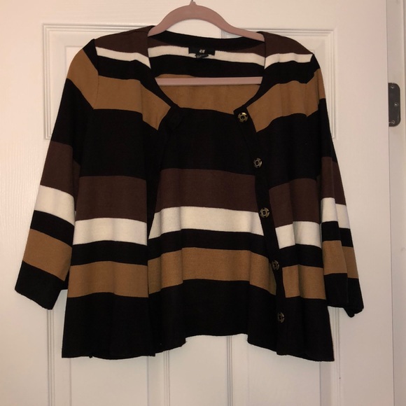 H&M Striped Cardigan M - Picture 1 of 6